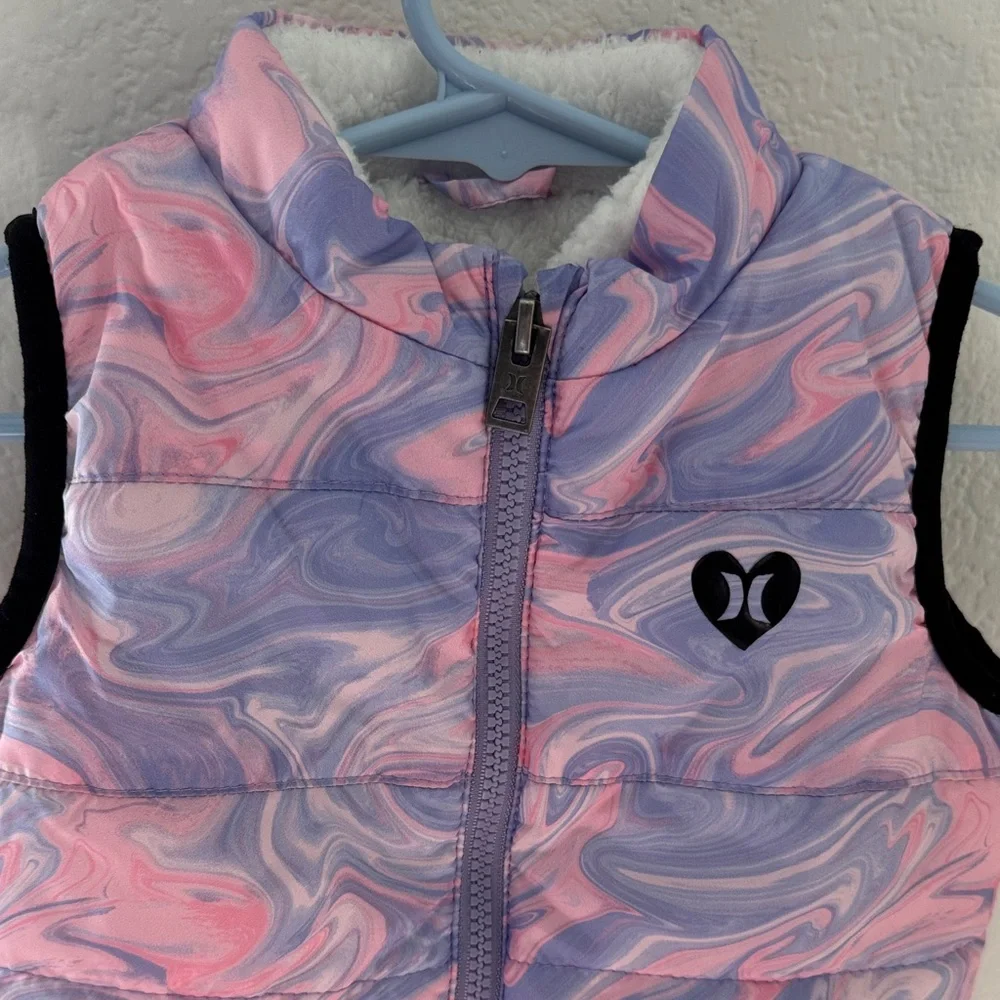 Hurley Kids Swirl Vest - Pink and Purple